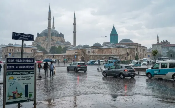 Konya’da Rekor Yağış: Eylül Ayı Ortalamanın 4 Katını Aştı
