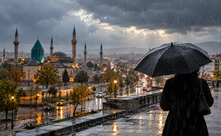 Konya’da yağışlı hava hafta sonu da sürecek