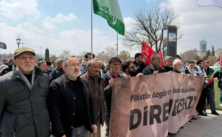 Konyalılar Filistin için yürüdü