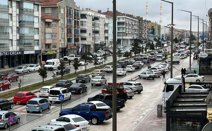 Kulu’da bayram trafiği yoğunluğu