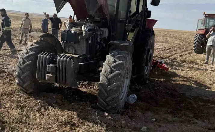 Kulu’da yanan traktörde maddi hasar oluştu
