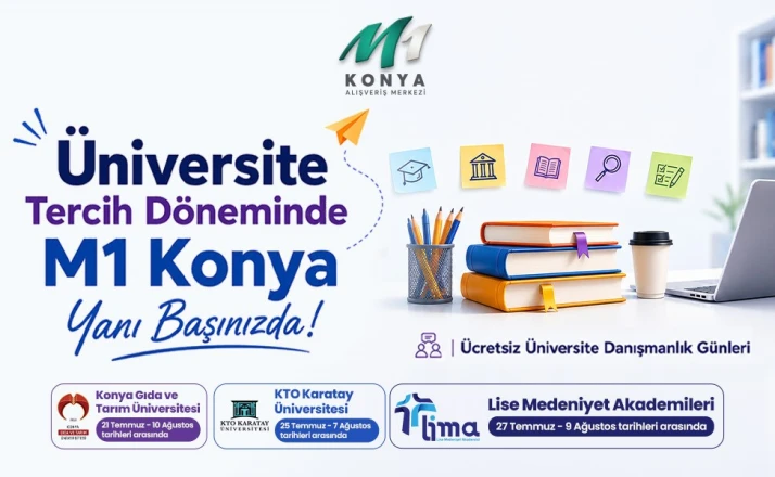 M1 Konya Avm'den Ücretsiz Tercih Desteği