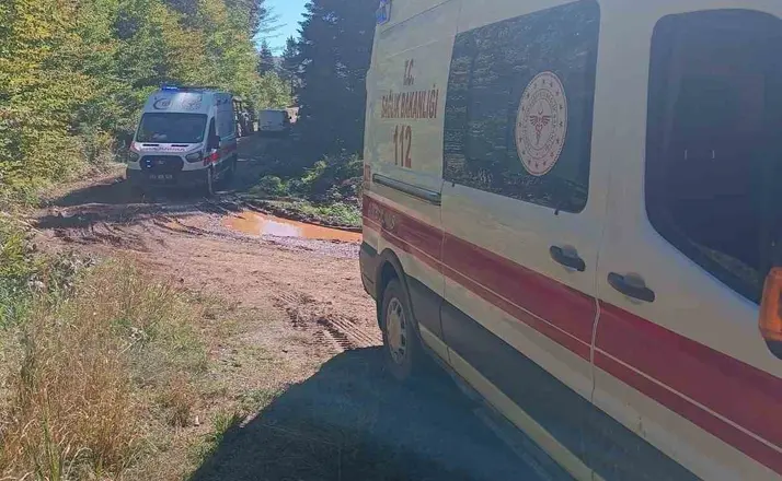 Mantar toplamaya giden ailenin traktörü devrildi: Dede öldü, torunu yaralandı

