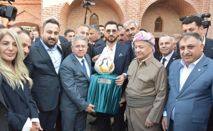 Mesut Barzani, Cizre'de tarihi mekanları gezdi