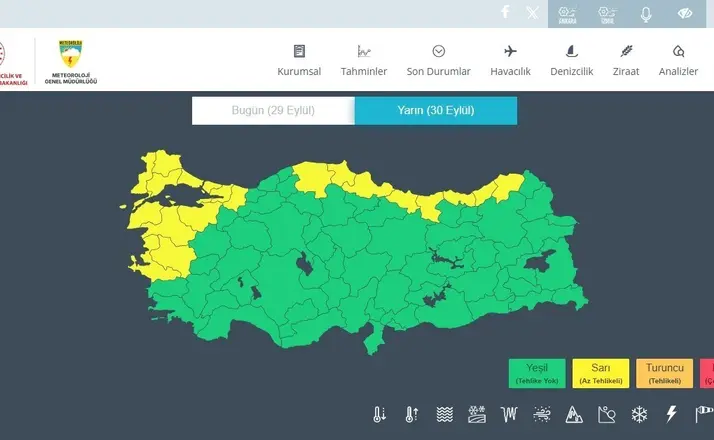 Meteorolojiden Karadeniz Bölgesi için ’sarı kodlu’ yağış uyarısı
