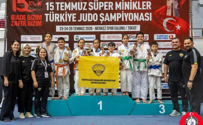 Minik judocular Türkiye Şampiyonası’nda 8 madalya kazandı