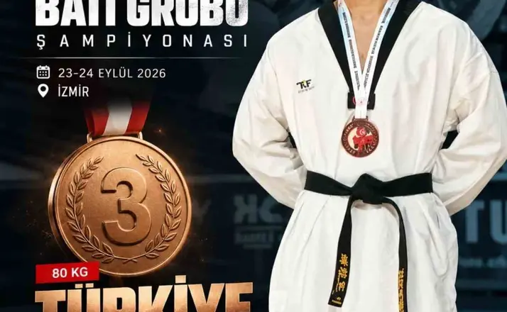 Muğlalı sporcu Semih Karabacak Türkiye üçüncüsü oldu
