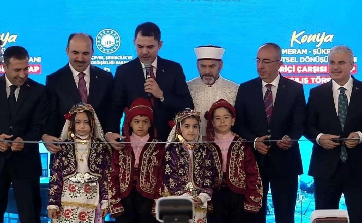 Murat Kurum, Konya’nın kalbinde Meram’ın dev projesini açtı