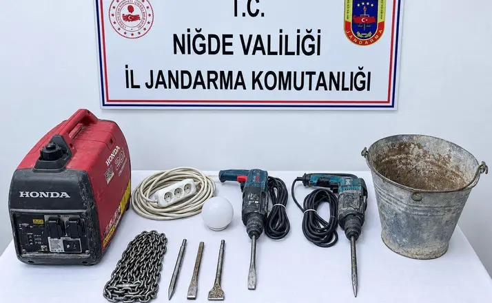 Niğde’de kaçak kazı operasyonu: 1 şüpheliye işlem
