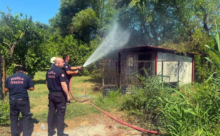 Ortaca’da kulübe yangını 