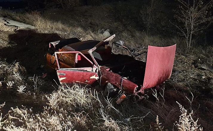 Otomobilin devrilmesiyle 1 kişi yaralandı