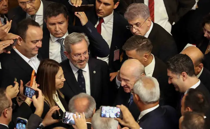 Rektör Fatma Aydın, Mecliste yeni yasama yılı resepsiyonuna katıldı

