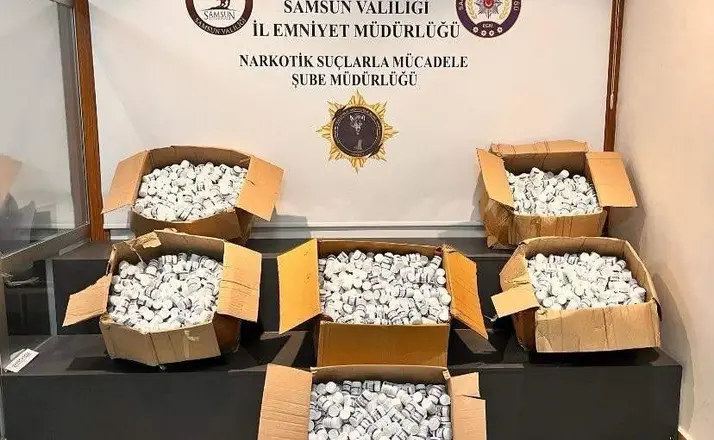 Samsun’da 273 bin 300 uyuşturucu hap ele geçirildi
