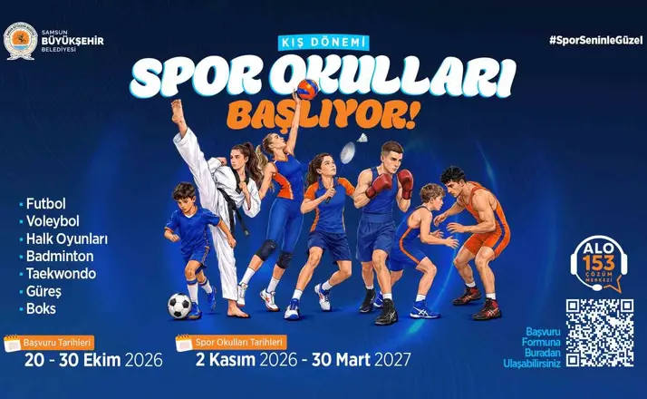 Samsun’da Kış Spor Okulları’nda başvurular başladı
