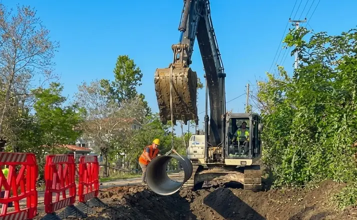SASKİ’den Salıpazarı Barajı için 11 kilometrelik isale hattı çalışması
