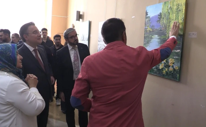 Selçuk Üniversitesi’nde “Saklı Kalan Fırçam” sergisi açıldı