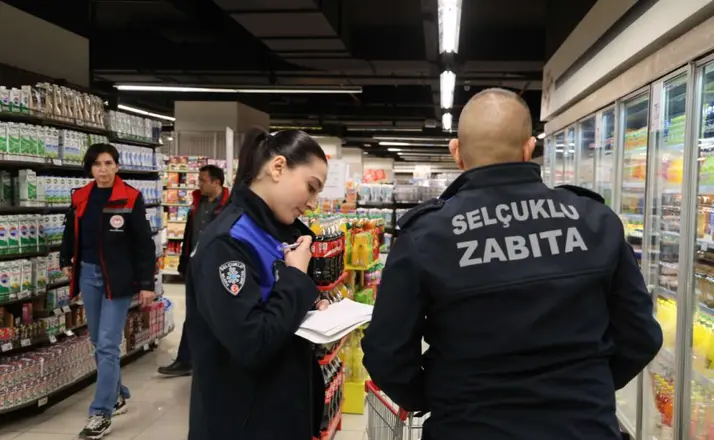 Selçuklu'da Marketlere Ortak Denetim
