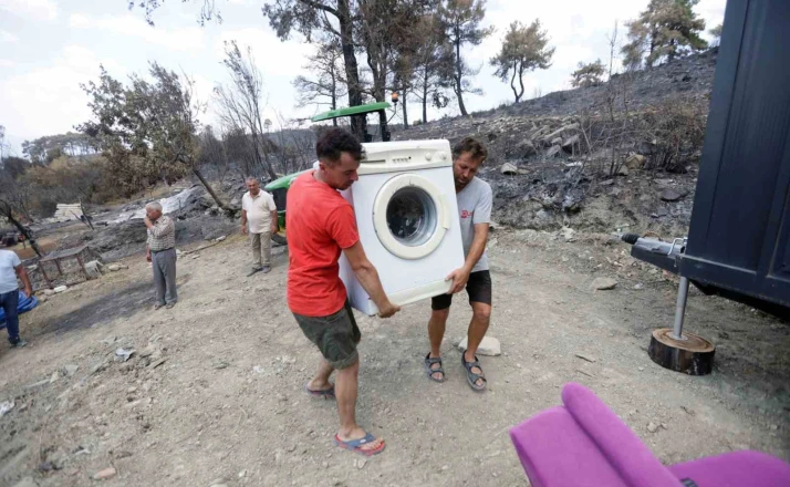 Seydikemer’de yangının yaraları sarılıyor 