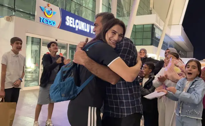 Sinem Oruç Konya’da coşkuyla karşılandı