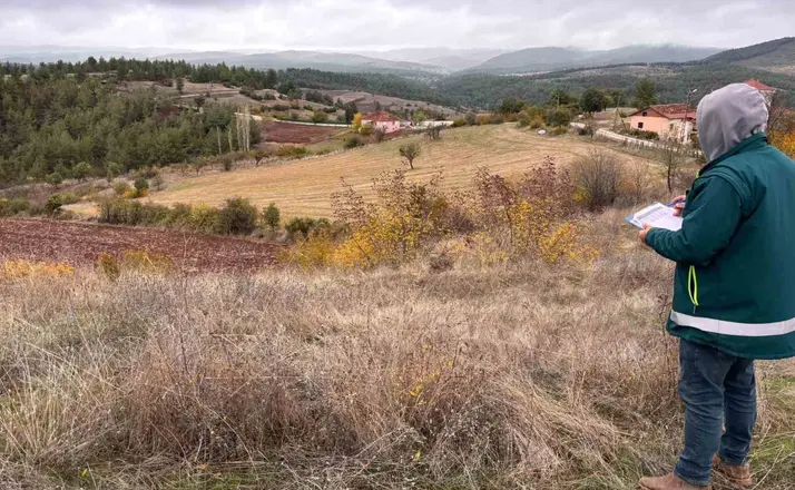 Tavşanlı’da ürün beyanları sahada denetleniyor
