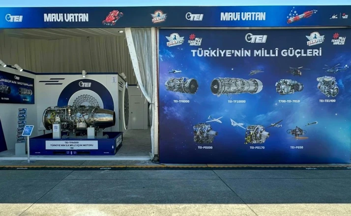 TEI, millî motorları ve üretim kabiliyetleriyle TEKNOFEST Mavi Vatan’da 