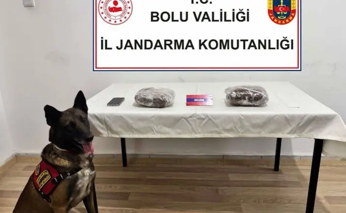 TEM’de yolcu otobüsünde 810 gram esrar ele geçirildi; 1 tutuklama
