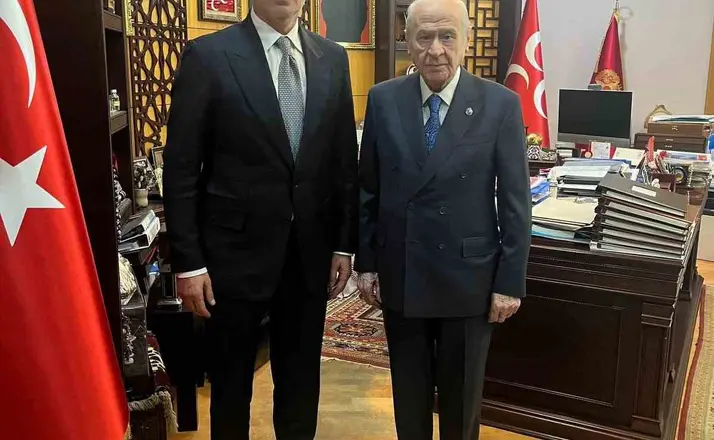 TFF Başkanı Hacıosmanoğlu’ndan MHP lideri Bahçeli’ye ziyaret
