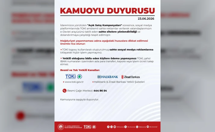 TOKİ fırsatçıları yine iş başında! Başvuru yapacaklara önemli uyarı