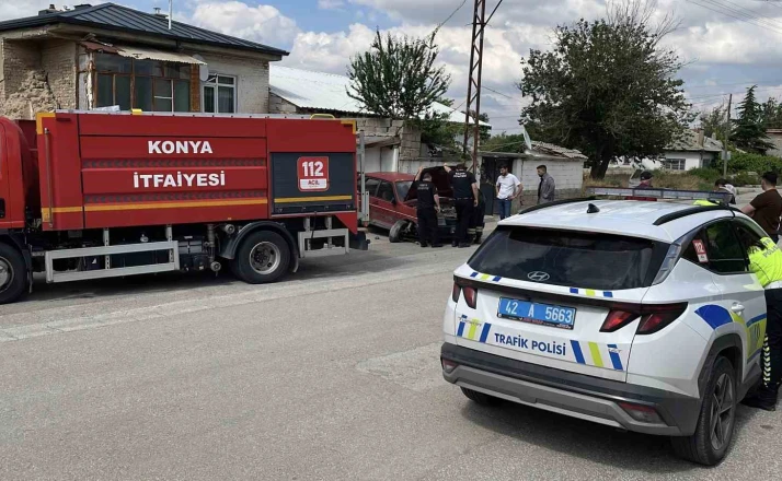 Uygulama noktasında geri geri kaçmaya çalışırken duvara çarptı