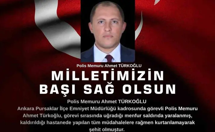 Vali Makas’tan şehit polis memuru Türkoğlu için taziye mesajı
