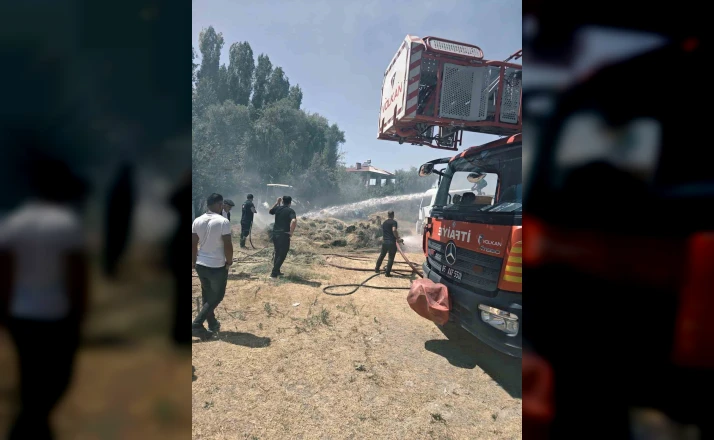 Van’da ot yangını 