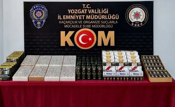 Yozgat’ta 35 bin makaron ele geçirildi
