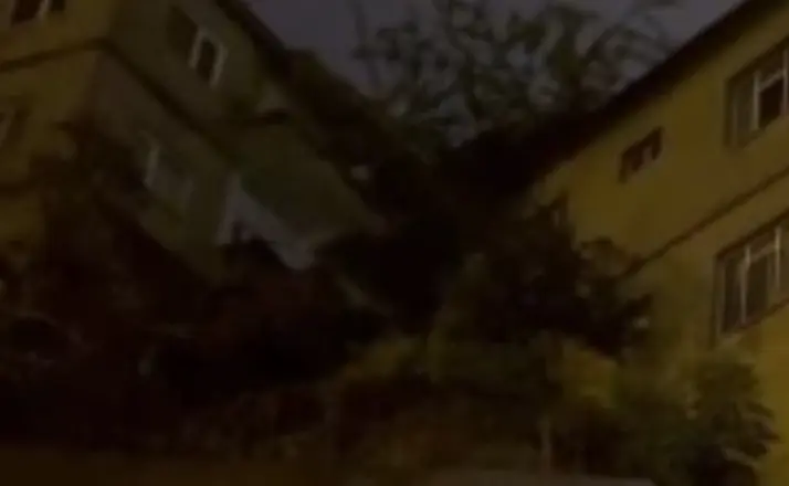 Zonguldak’ta 1 kişinin öldüğü binanın yıkılmadan önceki görüntüleri ortaya çıktı

