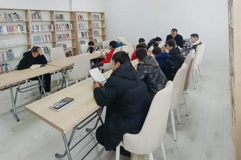 Ağaçören’de öğrenciler kütüphane ile buluştu
