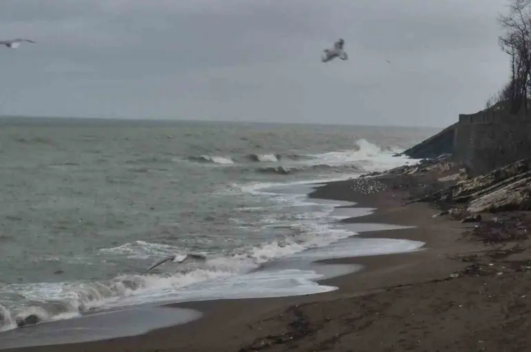 Akçakoca’da sağanak ve fırtına etkili oldu: Dalgalar sahili dövdü
