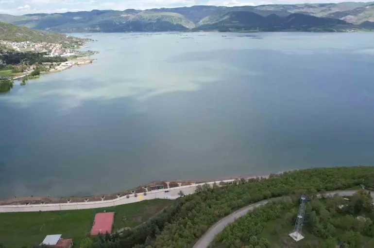 Almus Barajı’ndaki ada, yağışlarla birlikte sular altında kaldı
