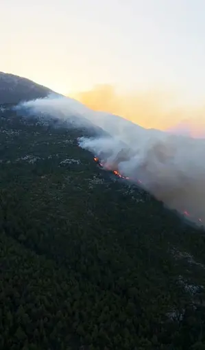 Antalya Kaş’ta orman yangını
