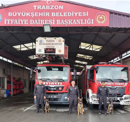 Arama kurtarma köpeklerinin eğitim üssü Trabzon oldu
