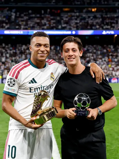 Arda Güler, Şampiyonlar Ligi’nde ’en iyi çıkış yapan oyuncu’ ödülünü aldı
