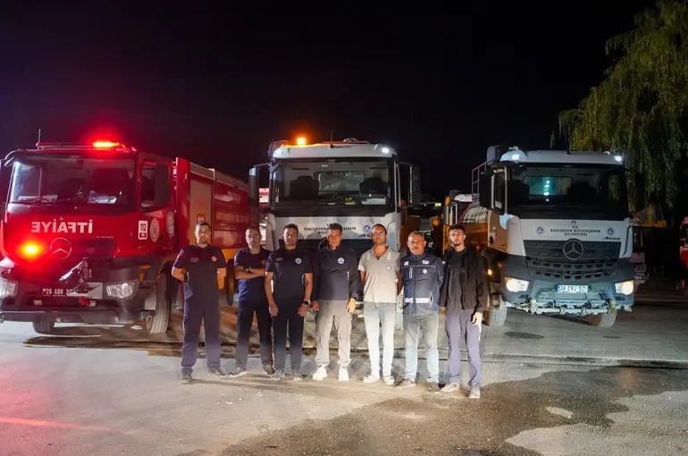 Aydın’daki orman yangınına Eskişehir’den destek
