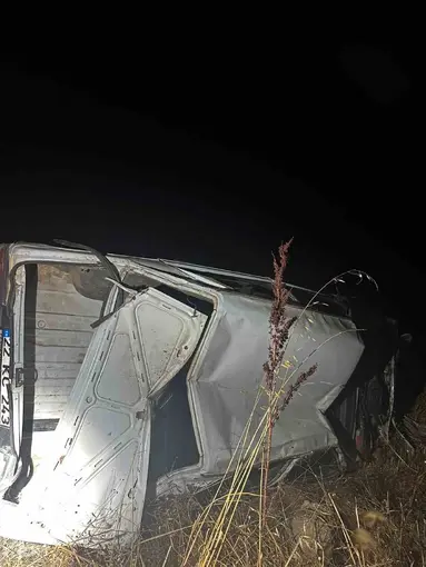 Babaeski’de korkutan kaza: Otomobil hurdaya döndü
