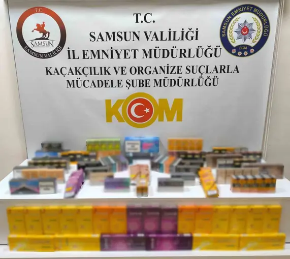 Bafra’da 500 paket kaçak sigara ele geçirildi
