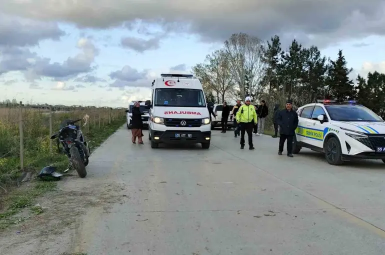 Bafra’da motosiklet kazası: 1 yaralı
