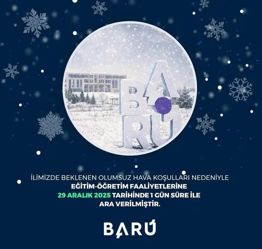 Bartın Üniversitesi’nde eğitime tatili
