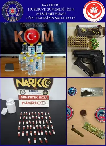 Bartın’da bir haftada araması bulunan 6 kişi  yakalandı
