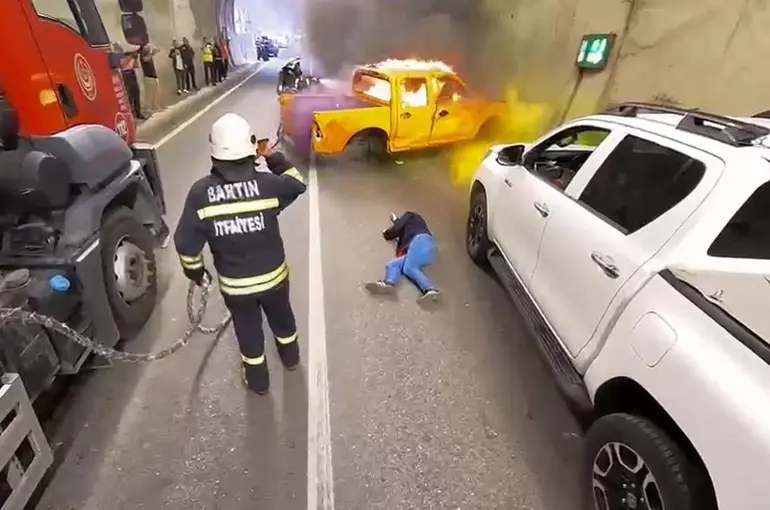 Bartın’da tünel içerisinde gerçeği aratmayan tatbikat
