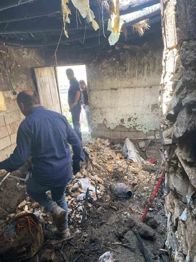 Başkale’de tandır evi yangını
