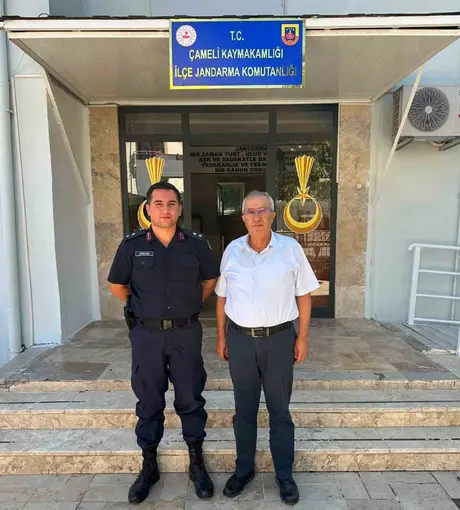Başkan Arslan’dan İlçe Jandarma Komutanı Arslan’a hayırlı olsun ziyareti
