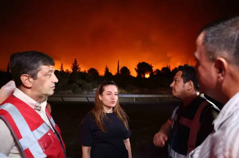 Başkan Vekili Özdemir: "Şehrin tüm sorumlularıyla koordineli şekilde yangınla mücadele ediyoruz"
