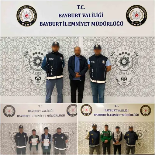 Bayburt’ta düzensiz göçle mücadele: 5 göçmen, 4 organizatör yakalandı
